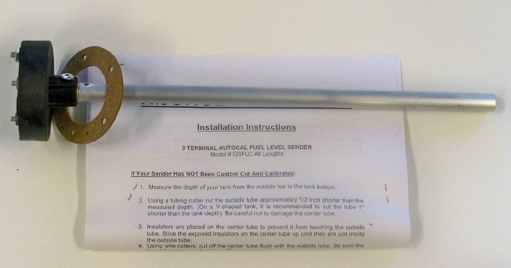 Smiths fuel gauge sender universal 12 inch Vintage Wheels, Mustang